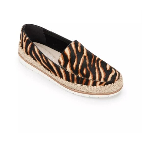 Kenneth Cole Jaxx Zebra Loafer Womens 7 Leather Calf Hair Espadrille - Picture 6 of 8